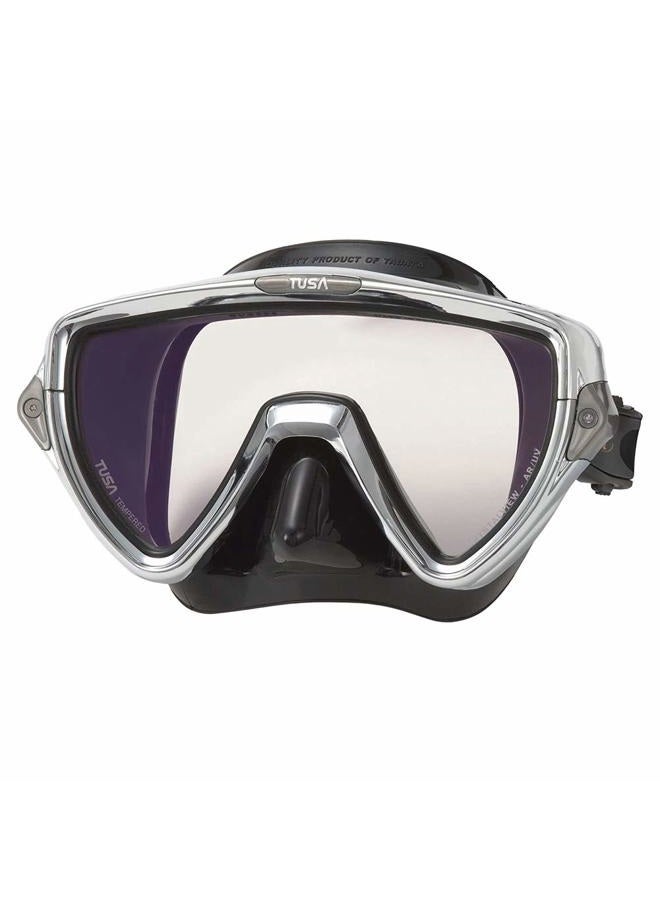 TUSA M-110 Visio Uno Pro Scuba Diving Mask, Chrome - Image 1