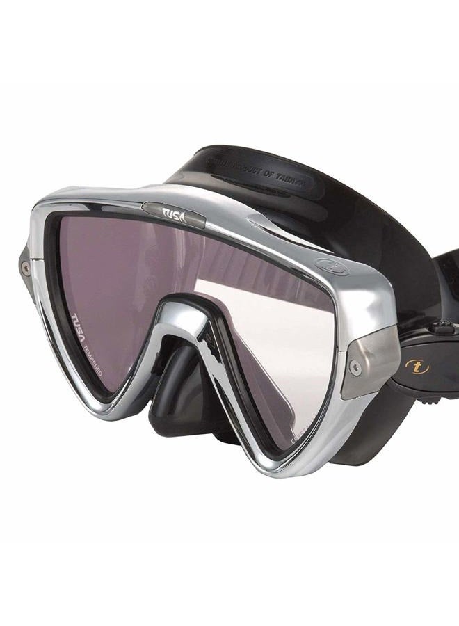 TUSA M-110 Visio Uno Pro Scuba Diving Mask, Chrome - Image 2