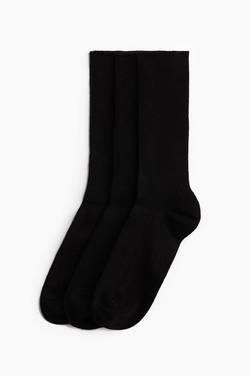 H&M 3-pack ribbed socks
