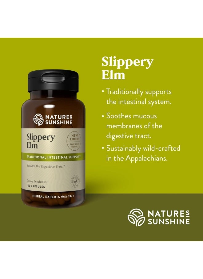 NATURE'S SUNSHINE Nature's Sunshine Slippery Elm 100 Capsules  - Image 4