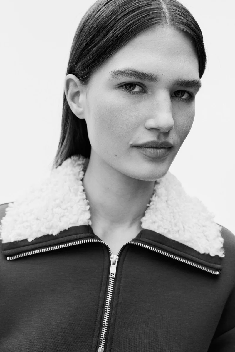 اتش اند ام سويت شيرت سكوبا بسحاب قصير