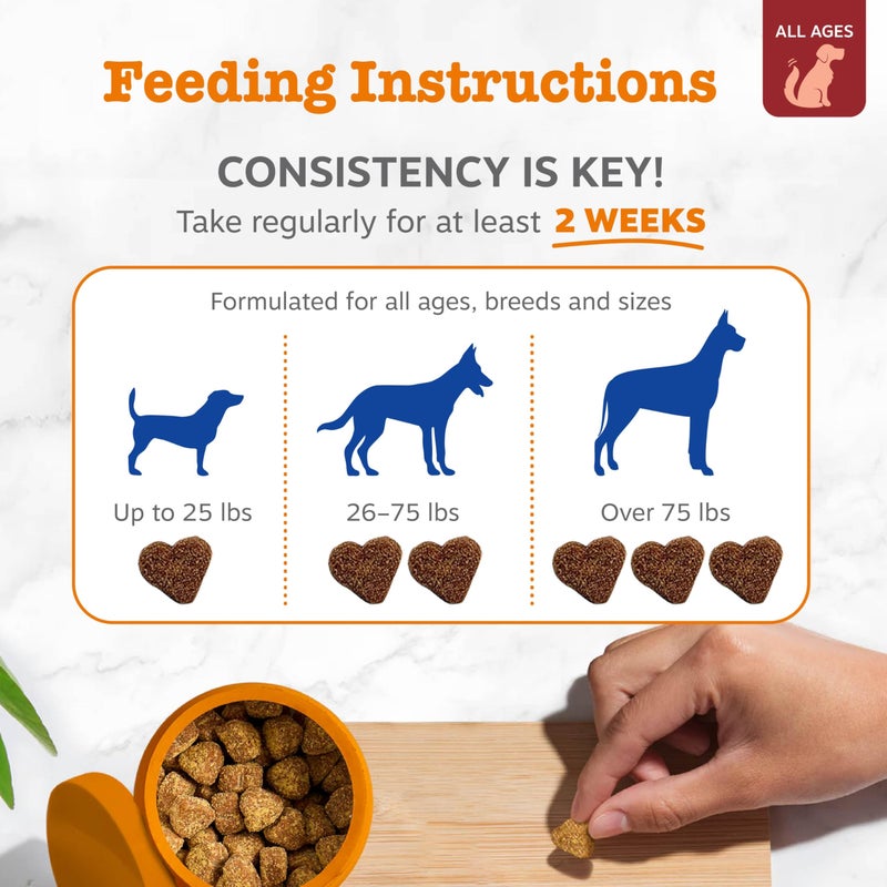 Zesty Paws Dog Multivitamin, Chewable Dog Vitamins and Supplements for Hip & Joints, Skin & Coat, Omega 3 Fish Oil for Dogs- Senior & Puppy Multivitamin - Bison- 90ct - Image 4