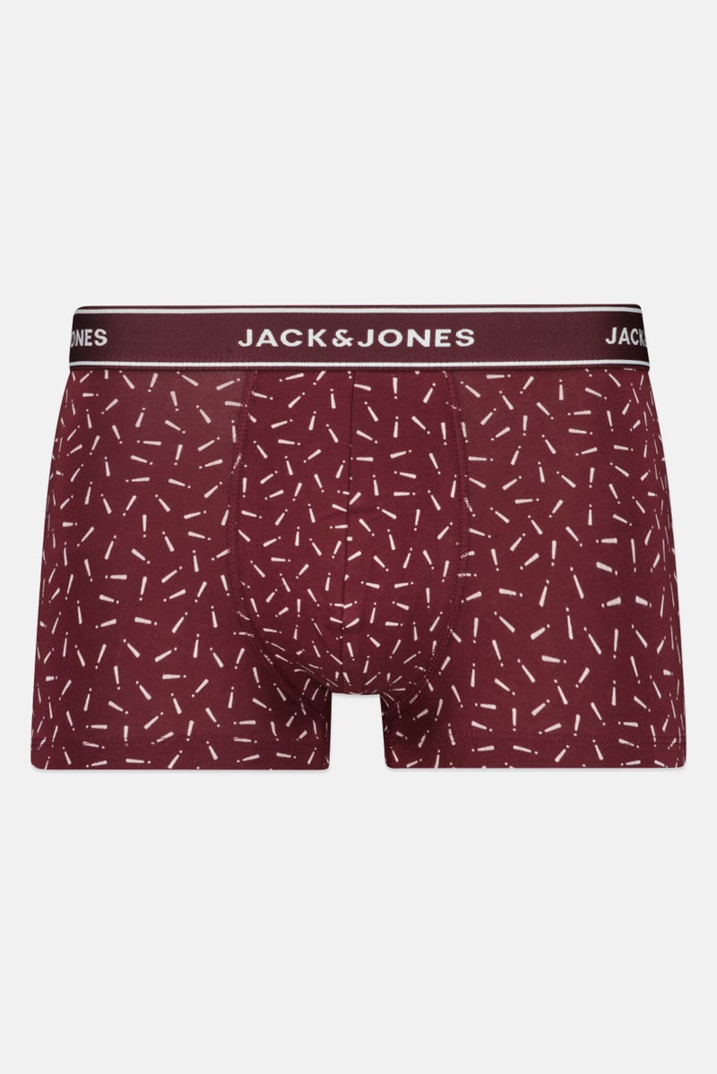Jack Jones Men Allover Print Boxer Trunks, Multicolor - Image 1