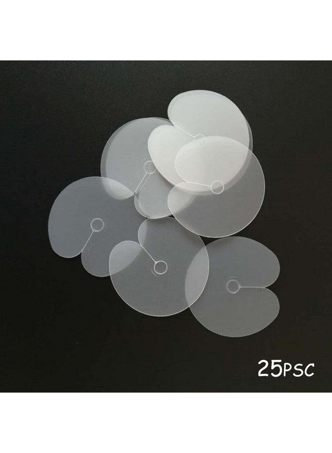 AEGYPIUS 25 Pieces Heat Shield Guards Hair Extensions Shield Circular Single Hole Round Spacer Template Clear Fusion Glue Protector For Hair Extension Using Heat Shield Guards For Hair Extension Bonding  - Image 4