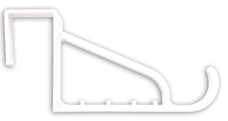 Hardware Essentials 852098 Over The Door Hook Large Plastic White - Image 4