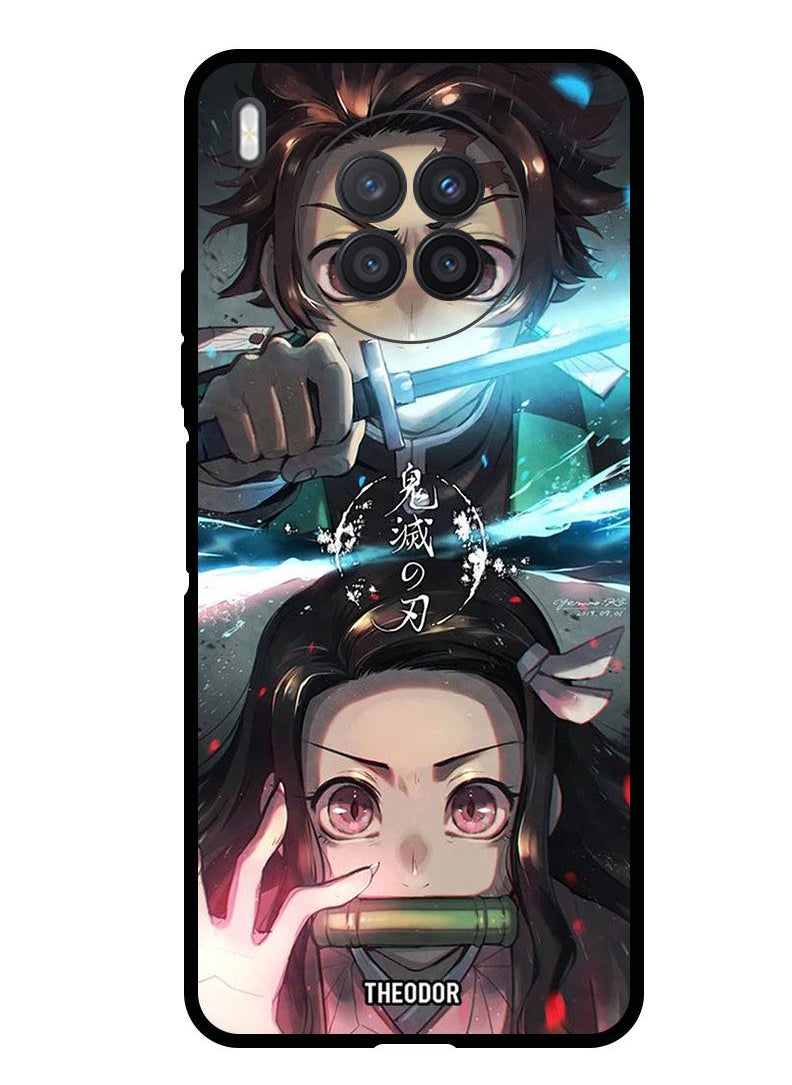 Theodor Protective Case Cover For HUAWEI NOVA 8I Animation Tanjiro And Nezuko From Demon Slayer Anim  - Image 1