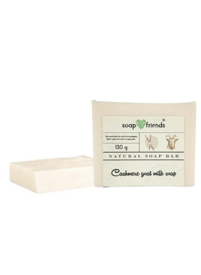 Soap&Friends Cashmere Goat Milk Soap Bar | Gentle Cleansing Cashmere Soap for Nourished and Moisturized Skin,130gm | Soap&Friends - Image 1
