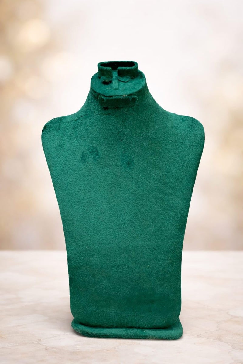 Jewelry Display Stand Green Bust Velvet Necklace Bracelet Display Stand - Image 4
