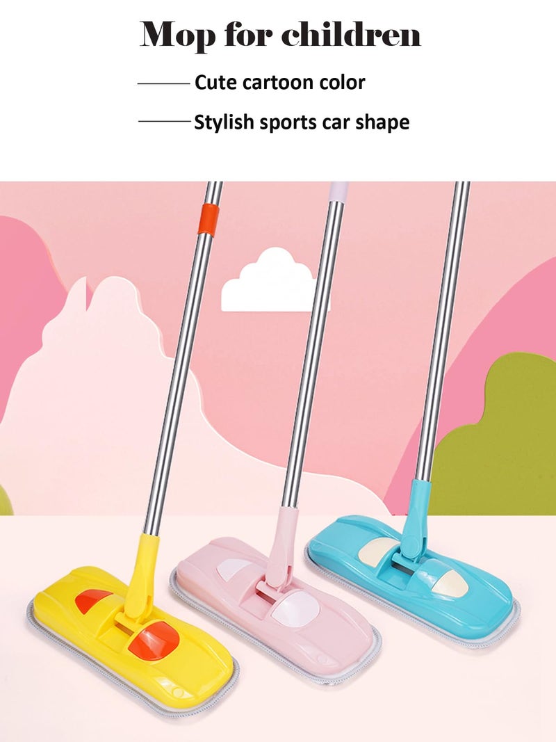 BSMstone Mini Mop Small Mop for Kids Housekeeping Pretend Play Cleaning Toy Gift for Boys Girls (Blue) - Image 5