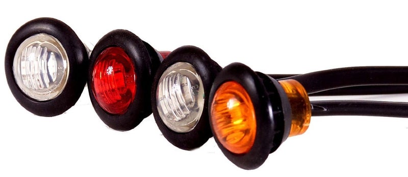Maxxima M09300R Red 3/4" Round Combination Clearance Clearance Marker Light - Image 3