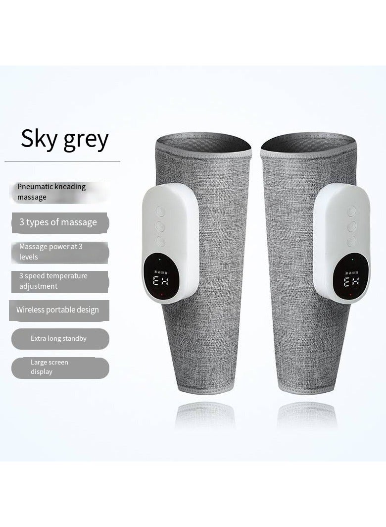 Generic Electric Leg Massager Leg Shaping Wireless Air Compression Heating Calf Massager with 3 Modes 2 Intensities Arm Body Circulation Muscle Relaxation Varicose Veins Physiotherapy (2 pcs) - Image 1