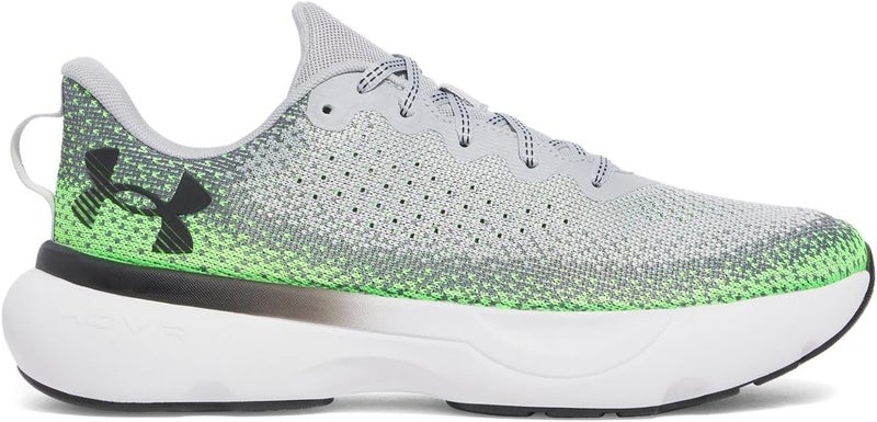 UNDER ARMOUR حذاء أندر أرمور للرجال إنفينيت - رمادي مود/أخضر هايبر/أسود - Image 2