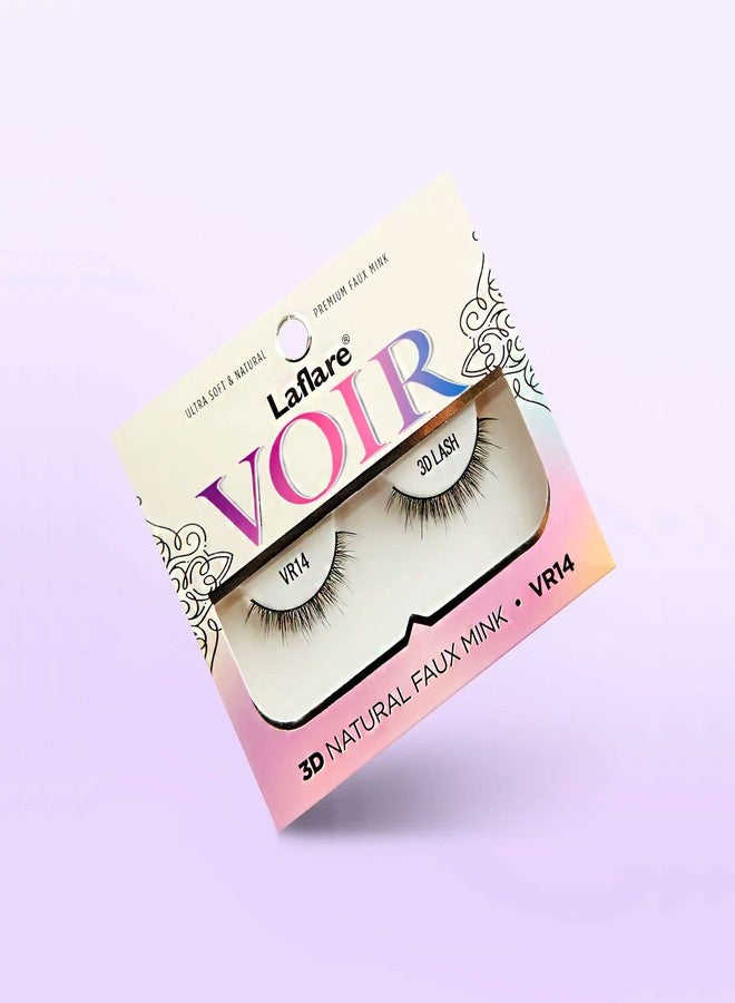 Laflare 3D Nature Faux Mink VOIR Eyelashes, Ultra Soft, Light, Wispy, Knitted, Natural Looking, Reusable, Professional Easy to Apply Eyelashes - 3 PACKS BUNDLE SPECIAL (VR09x3) - Image 4
