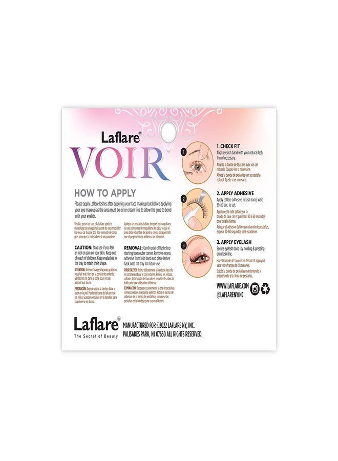 Laflare 3D Nature Faux Mink VOIR Eyelashes, Ultra Soft, Light, Wispy, Knitted, Natural Looking, Reusable, Professional Easy to Apply Eyelashes - 3 PACKS BUNDLE SPECIAL (VR09x3) - Image 5