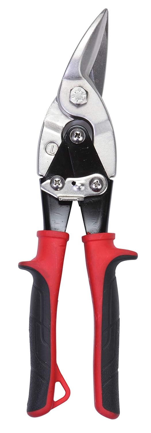 JCB Tools JCB Aviation Snip Left Curve CrV Steel Ergonomic comfort grip handle 22025343