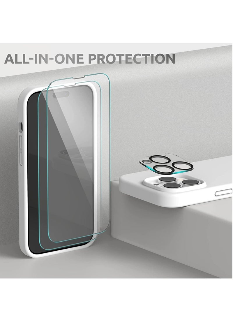 MUNTAQI Magnetic Case Designed for iPhone 14 Pro Max Case 6.7 inch (2022), Compatible with MagSafe, Liquid Silicone Phone Case for iPhone 14 Pro Max, White - Image 5