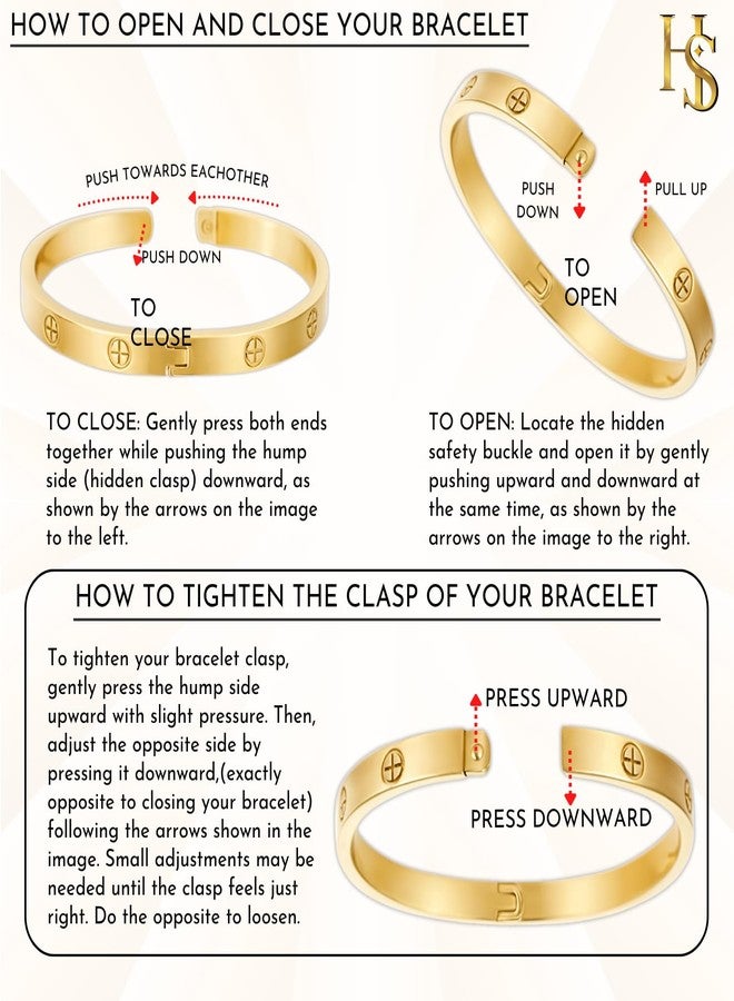 HighSpark Gold Bracelet for Women | 18K Gold Plated Stainless Steel Gold Bracelet | Lovely Gift for Women - CZ Plus - Image 5