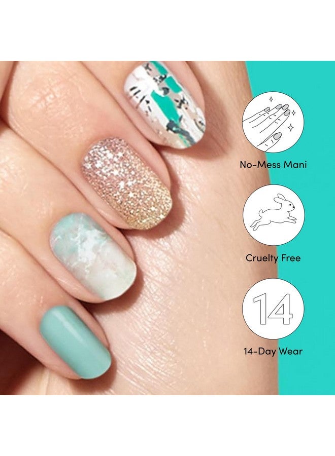 Dashing Diva Gloss Nail Strips - Desert Quartz - UV Free, Chip Resistant, Long Lasting Gel Stickers - Contains 32 Wraps, 1 Prep Pad, 1 File - Image 4