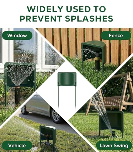 MoKo 4 Pcs Sprinkler Guards Shields for Overspray Control, Rustproof Sprinkler Head Protector for Effective Irrigation on Lawns, Parks, Gardens, Green Belts, Courtyards - Image 4