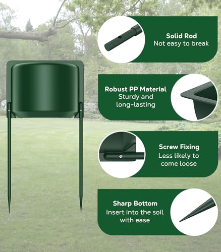 MoKo 4 Pcs Sprinkler Guards Shields for Overspray Control, Rustproof Sprinkler Head Protector for Effective Irrigation on Lawns, Parks, Gardens, Green Belts, Courtyards - Image 5