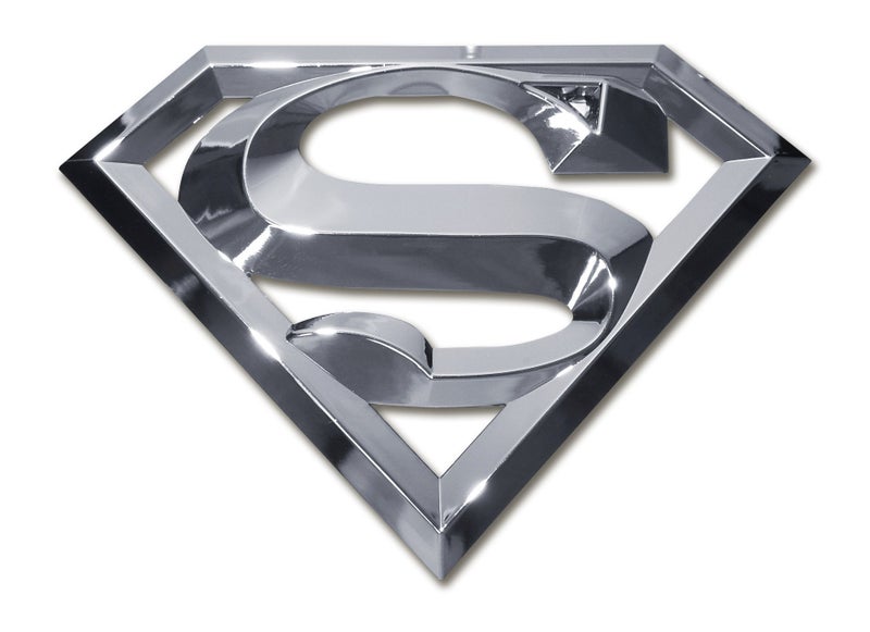 Superman 3D Chrome ABS Car Emblem