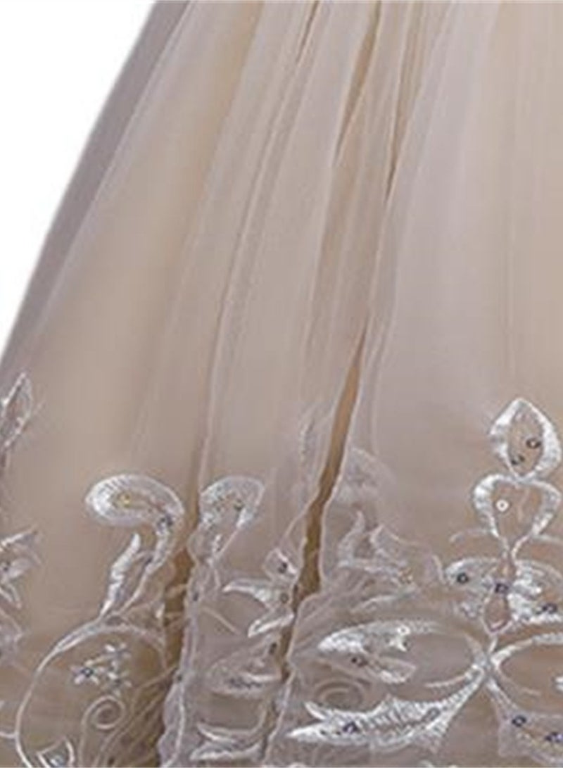 Girls Dress Sleeveless Mesh Performance Host Princess Dress Costumes - Image 2