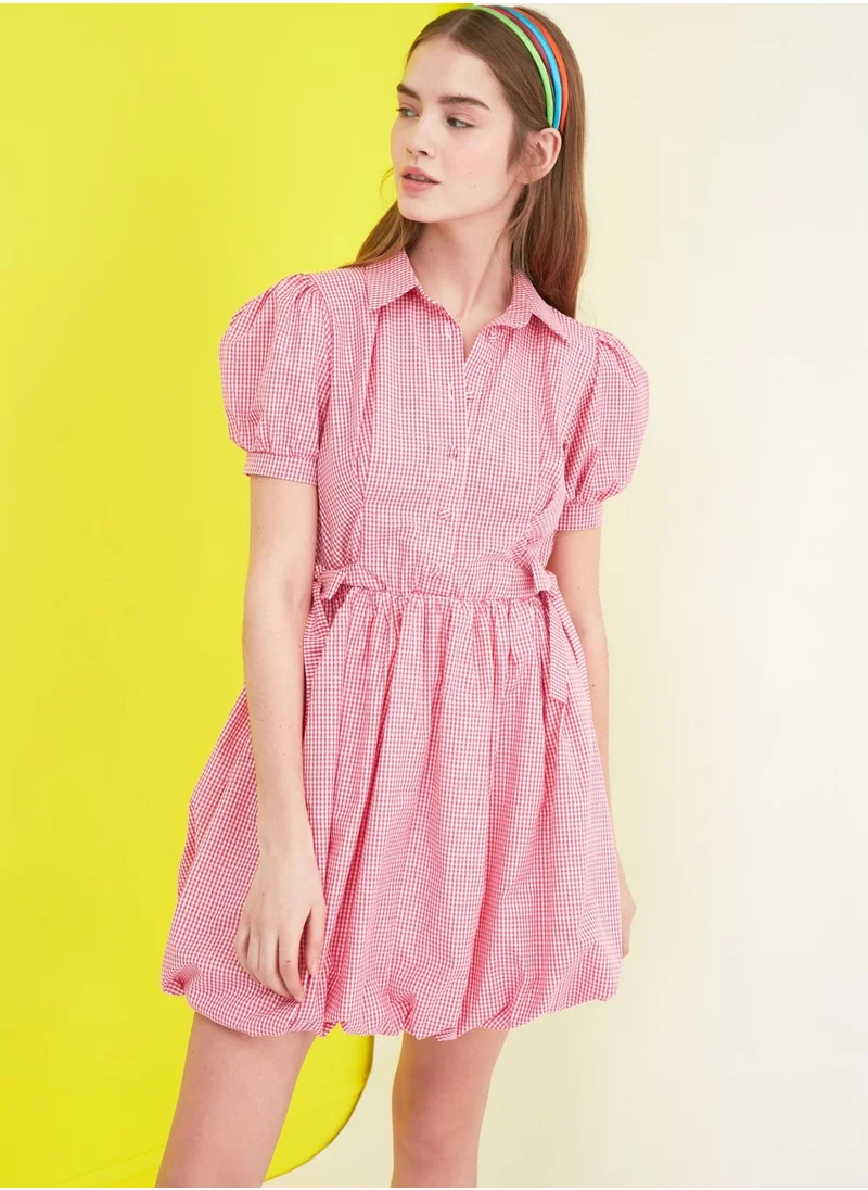 trendyol Pleated Skater Dress