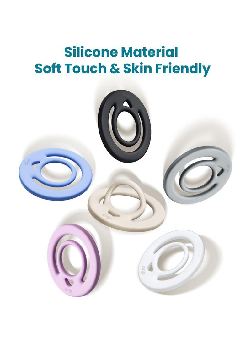 DRIP Mobile Holder with MagSafe Support and Silicone Ring -Black - Image 5