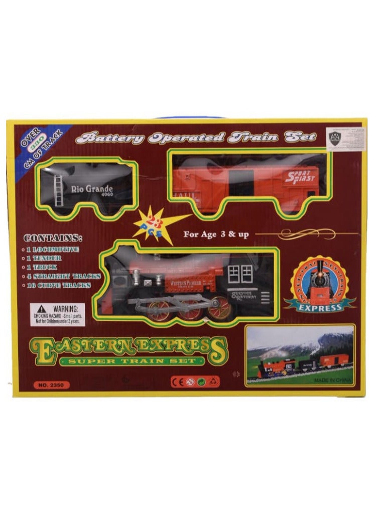 لعبة تركيب قطار كبير ايسترن اكسبريس للاطفال، 23 قطعة - Image 1