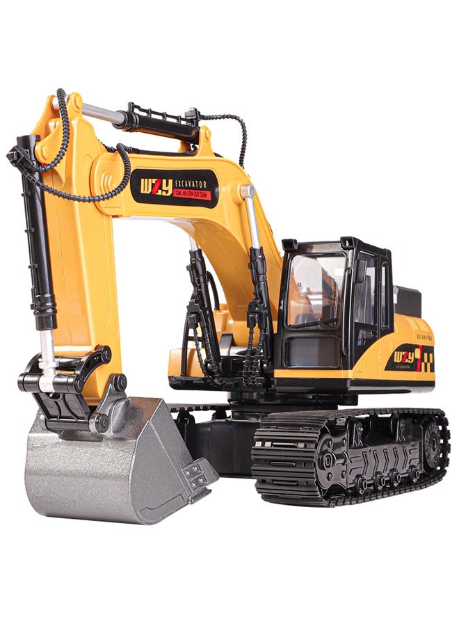 Remote Control Excavator RC Excavator Truck Toys  Movable Claw Digger Trucks2.4Ghz Construction Vehicles with Metal Shovel for Kids Boys Age 6+ Year Old  ﻿ - Image 2