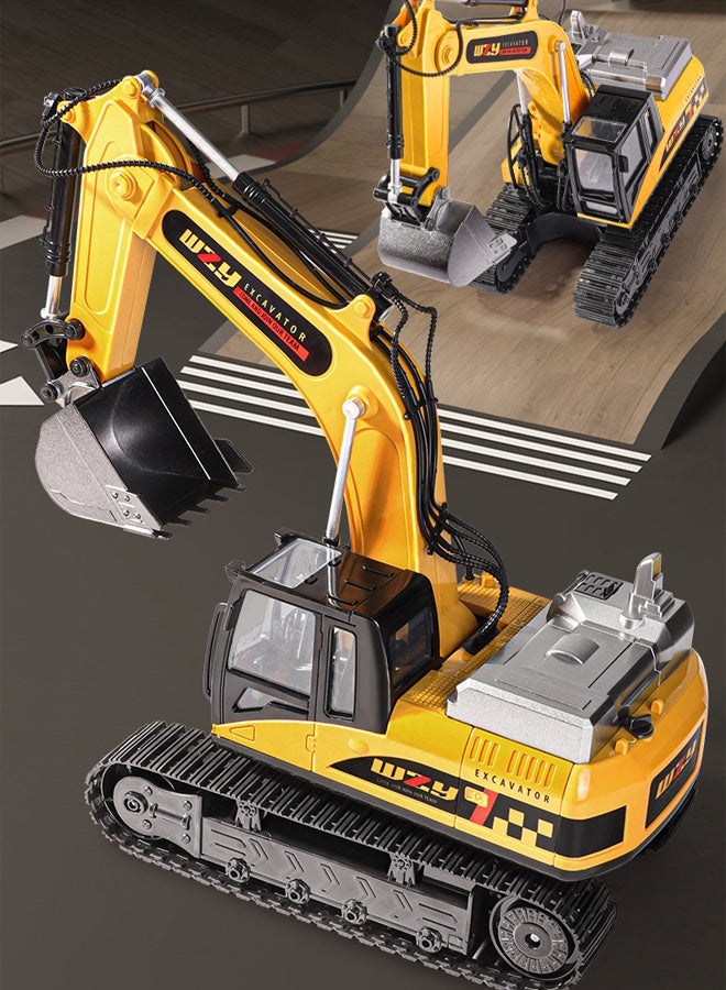 Remote Control Excavator RC Excavator Truck Toys  Movable Claw Digger Trucks2.4Ghz Construction Vehicles with Metal Shovel for Kids Boys Age 6+ Year Old  ﻿ - Image 4