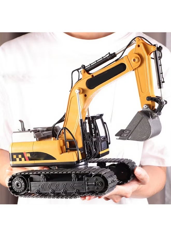Remote Control Excavator RC Excavator Truck Toys  Movable Claw Digger Trucks2.4Ghz Construction Vehicles with Metal Shovel for Kids Boys Age 6+ Year Old  ﻿ - Image 3