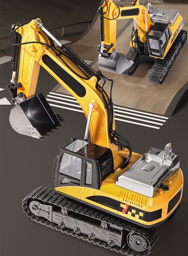 Remote Control Excavator RC Excavator Truck Toys  Movable Claw Digger Trucks2.4Ghz Construction Vehicles with Metal Shovel for Kids Boys Age 6+ Year Old  ﻿ - Image 4