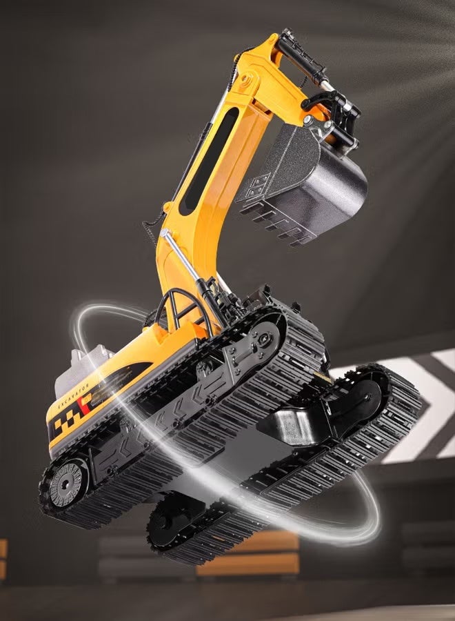 Remote Control Excavator RC Excavator Truck Toys  Movable Claw Digger Trucks2.4Ghz Construction Vehicles with Metal Shovel for Kids Boys Age 6+ Year Old  ﻿ - Image 5