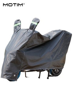 Motim Motorcycle Cover With Ear Protection, Motorbike Cover All Season Universal Weather, Waterproof Outdoor UV Protection with 2 Reflective Strips, 4XL Motorcycles Vehicle Cover  - Image 1