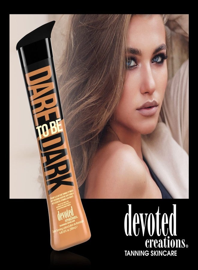 Devoted Creations Dare to be Dark Tanning Lotion - Creamy and Clear Pure Tanning Optimizer, Anti-Reddening, Sensitive Skin Formula with Essential Vitamins and Nutrients - 8.45 oz. - Image 3