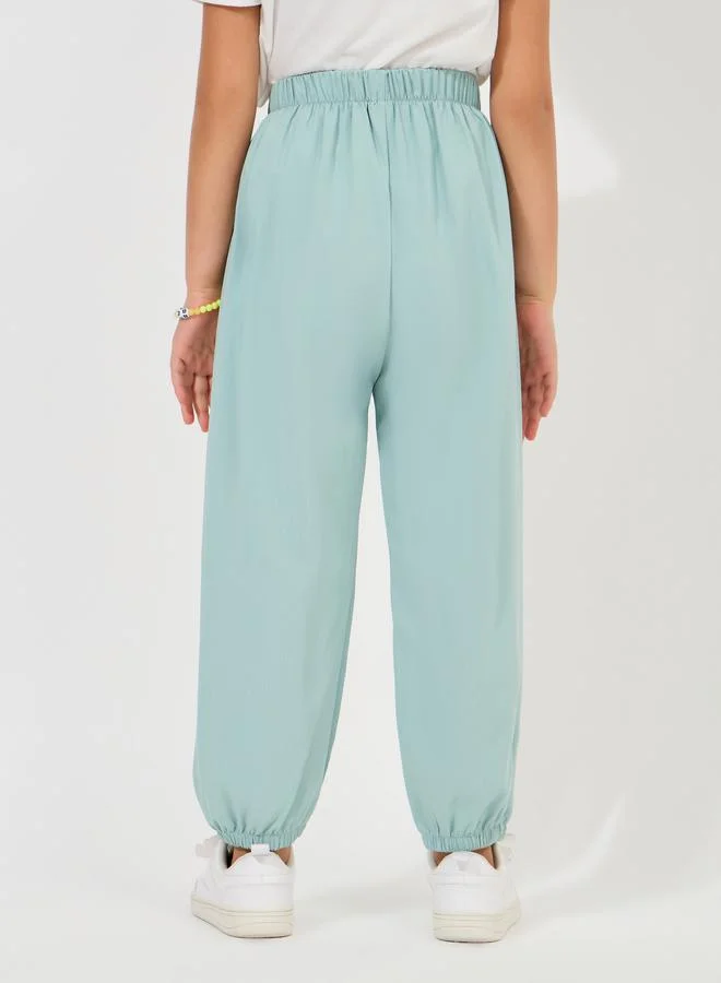 Styli Slogan Print Lightweight Joggers