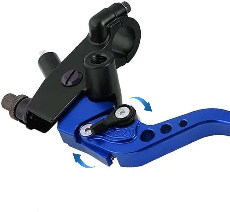 PACEWALKER Universal Motorcycle 7/8" 22mm Handlebar Brake Master Cylinder Clutch Lever CNC Left & Right Set for Honda Kawasaki Suzuki Yamaha Blue - Image 3