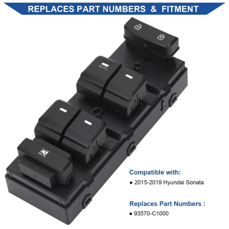 Obaee Master Power Window Switch for Hyundai Sonata - Image 2