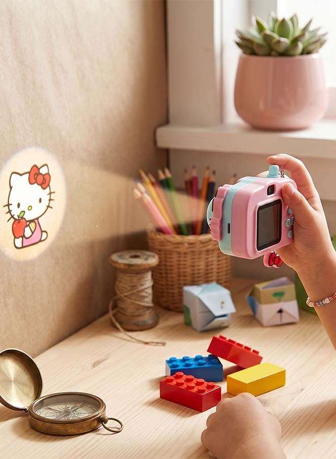 RMS Hello Kitty Mini Projector Camera Toy – Kids Pretend Play Camera with Cute Image Projection - Image 3