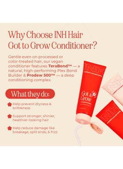 INH Hair Biotin Conditioner With Caffeine & Vitamin B5 | Hydrating Conditioner That Supports Hair Growth & Thickening | G2G Moisturizing Vegan Conditioner With Green Tea & Redensyl | 8Oz/237Ml  - Image 4