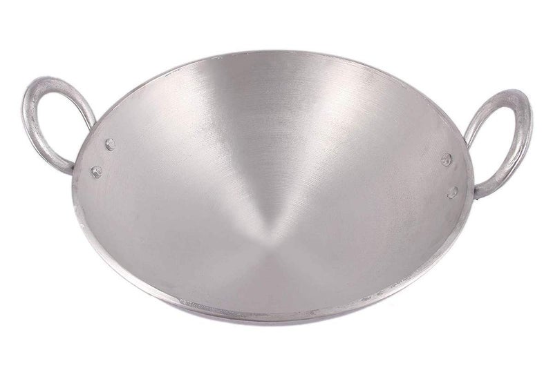 Shopsidex Aluminium Kadhai Premium Range | Non Stick | Non Induction | Deep Cooking Woks (2 Litre) - Image 1