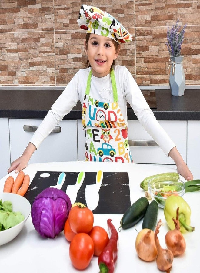 KPS Safe Nylon Kitchen Knives Set for Children | with Serrated Blades for Cooking/Baking/Cutting | Toddler Cooking Tool | Child Friendly Kitchen Learning Fun Utensils (Set of 3 PCs,Multicolor) - Image 5
