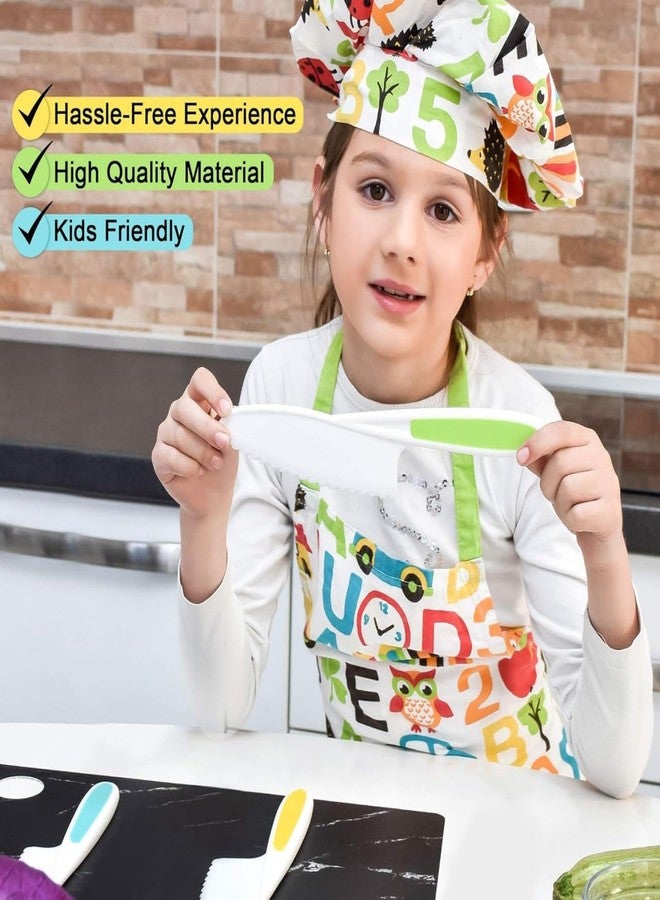 KPS Safe Nylon Kitchen Knives Set for Children | with Serrated Blades for Cooking/Baking/Cutting | Toddler Cooking Tool | Child Friendly Kitchen Learning Fun Utensils (Set of 3 PCs,Multicolor) - Image 2