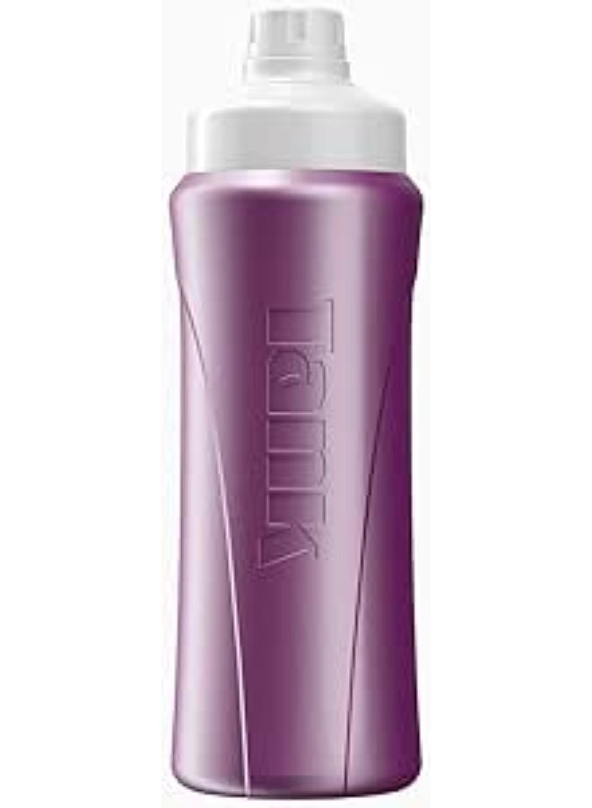 Tank Insulated Plastic Water Bottle, 650mL, Purple, BPA Free, Perfect for School, Gym, Outdoor Activities