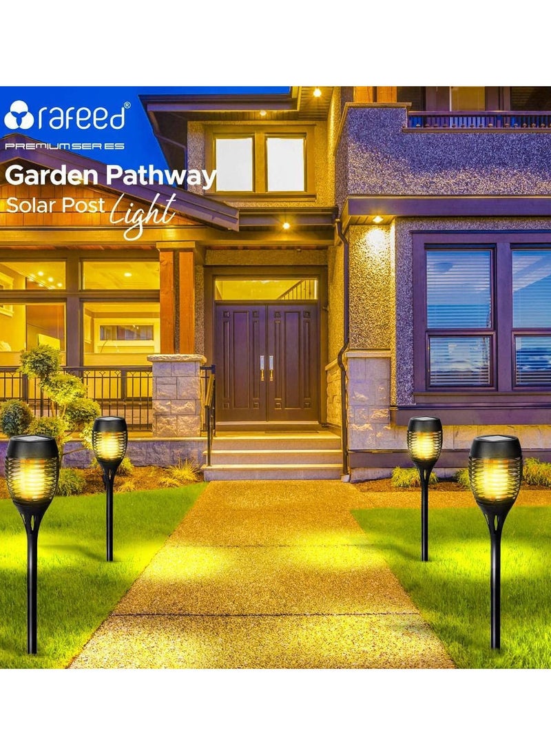 Rafeed - RAFEED Solar Pathway Lights Outdoor Bright Solar Lights Outdoor Water Resistant Auto On Off Solar Garden Lights Solar Powered Landscape Lighting for Yard Patio Walkway Driveway Pathway (ZR20424) - Image 1