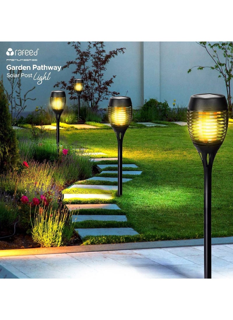 Rafeed - RAFEED Solar Pathway Lights Outdoor Bright Solar Lights Outdoor Water Resistant Auto On Off Solar Garden Lights Solar Powered Landscape Lighting for Yard Patio Walkway Driveway Pathway (ZR20424) - Image 1