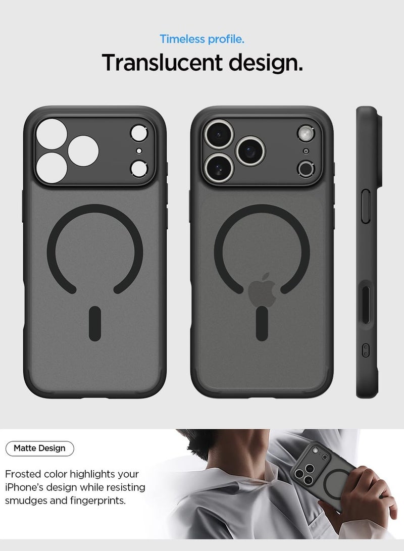Spigen Ultra Hybrid MagFit iPhone 17 Pro Max Case Cover with MagSafe (2025) - Frost Black - Image 4
