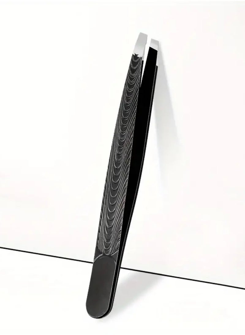Precision Slant-Tip Tweezers – Professional Hair Removal for Perfectly Groomed Brows, Beard & Mustache! Ideal for Eyebrows,Grooming - Non-Slip, Professional Grade Precision Tools