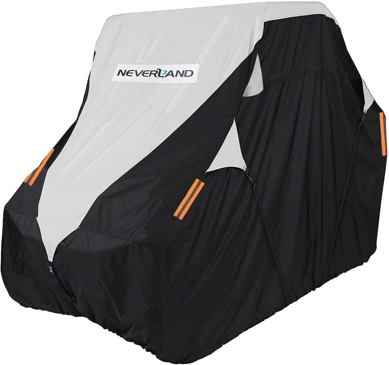NEVERLAND UTV Cover Heavy Duty - Side by Side Cover with 300D Oxford Material Compatible with Polaris RZR Yamaha Rhino Can-Am Defender Honda Pioneer Kawasaki Mule Teryx 2-3 Passenger(Up to 126" L)